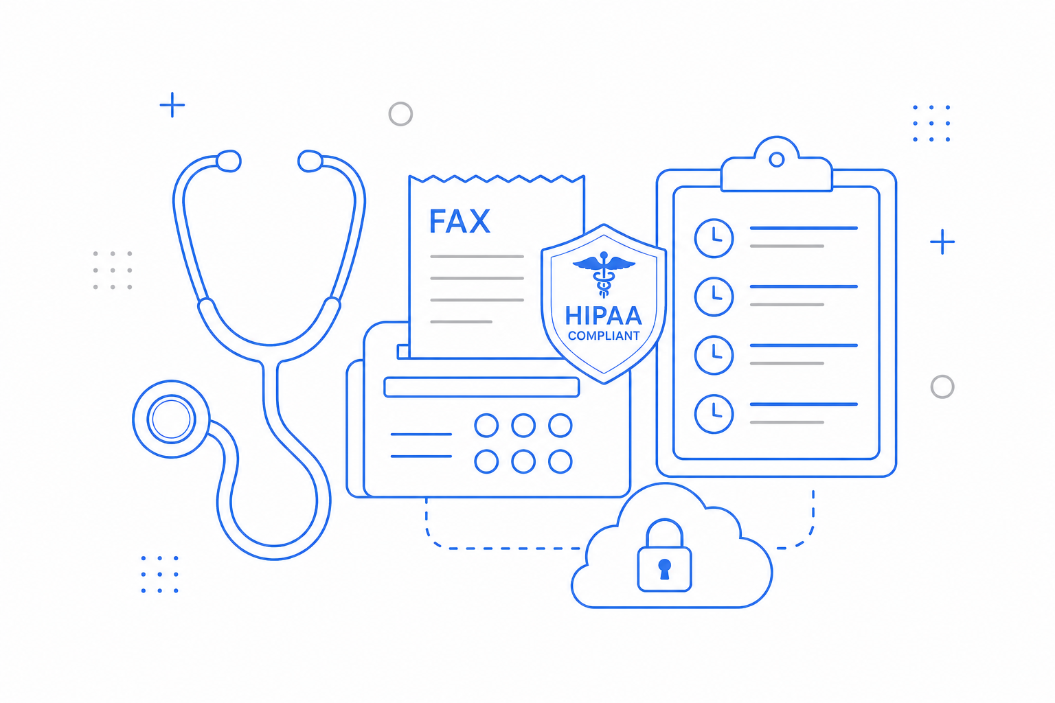 Illustration of how CloudIP serves healthcare.